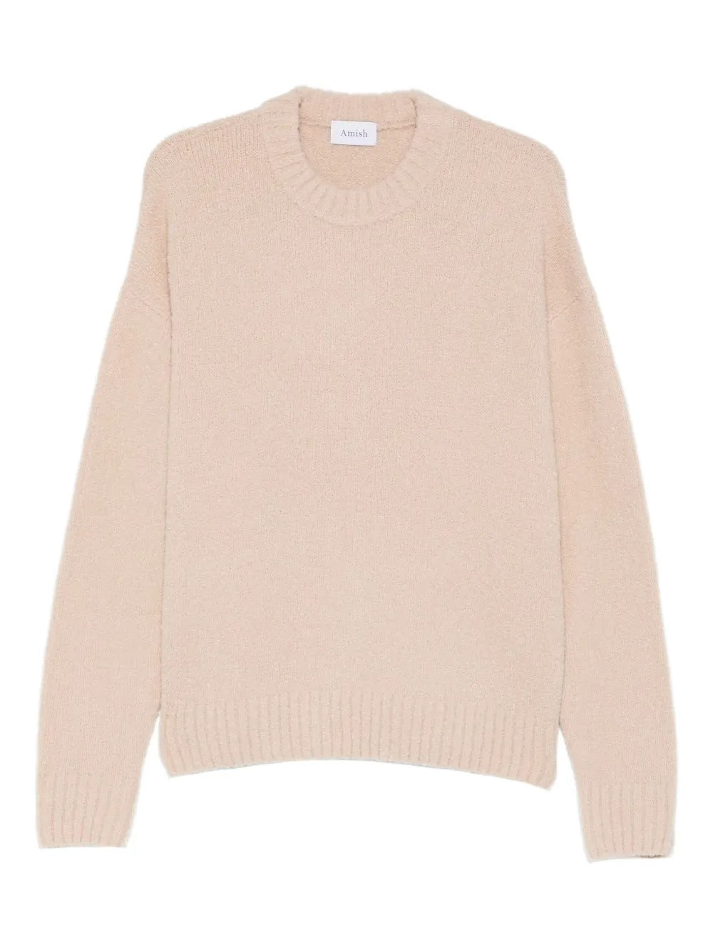 AMISH-BOUCLE' KNIT SWEATER-