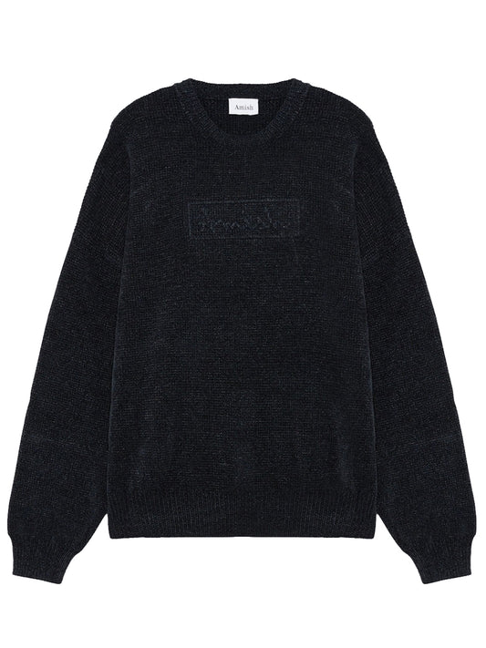 AMISH-Crew neck Embossed AMISH Chenille .-
