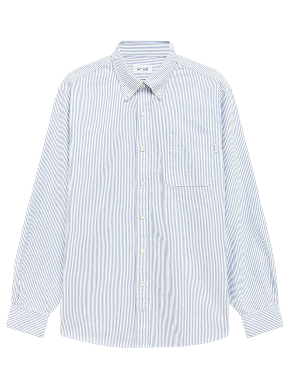AMISH-Shirt America AMISH Oxford stripe Washed-