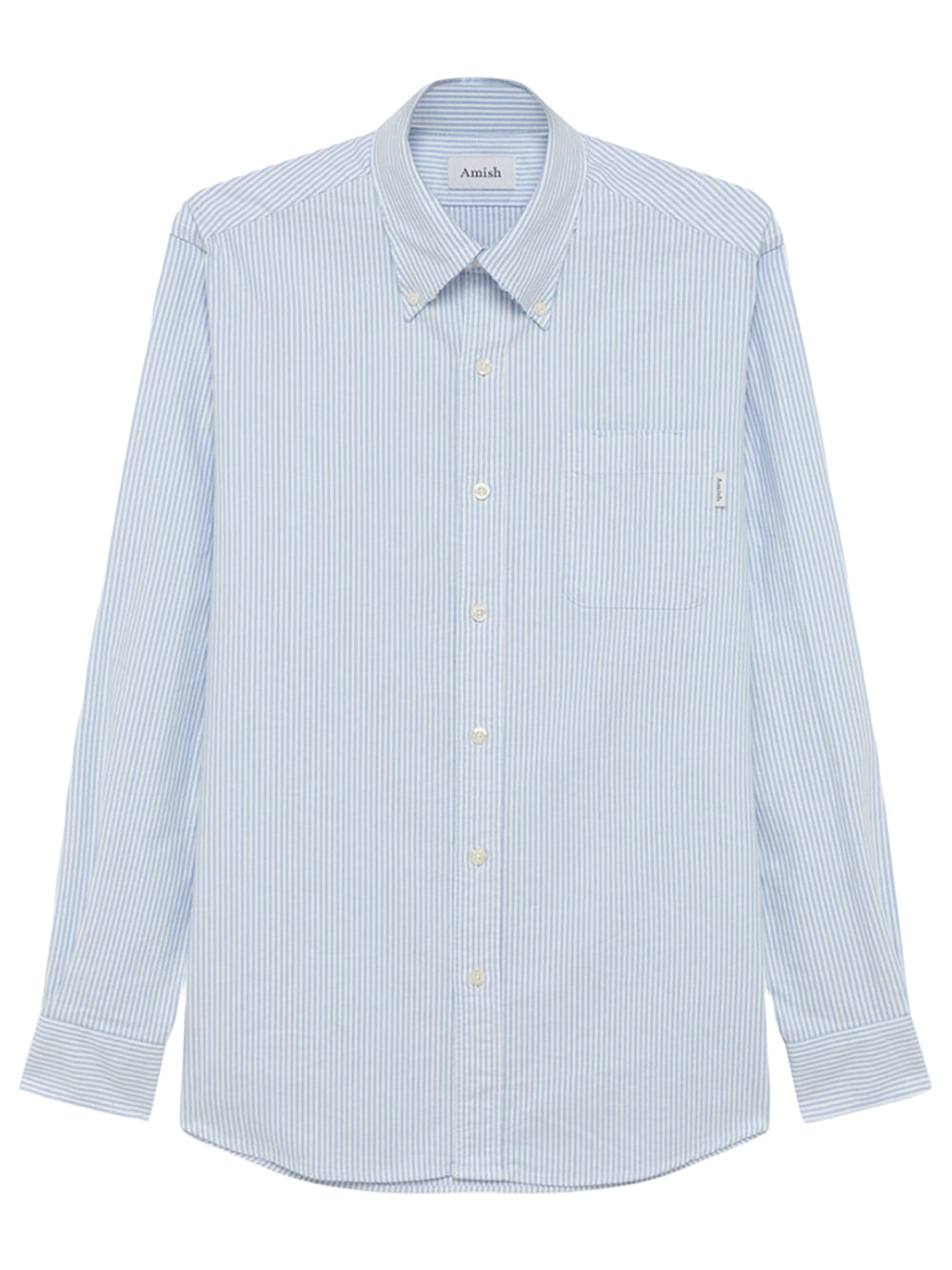 AMISH-Shirt America UNISEX AMISH Oxford stripe Washed-