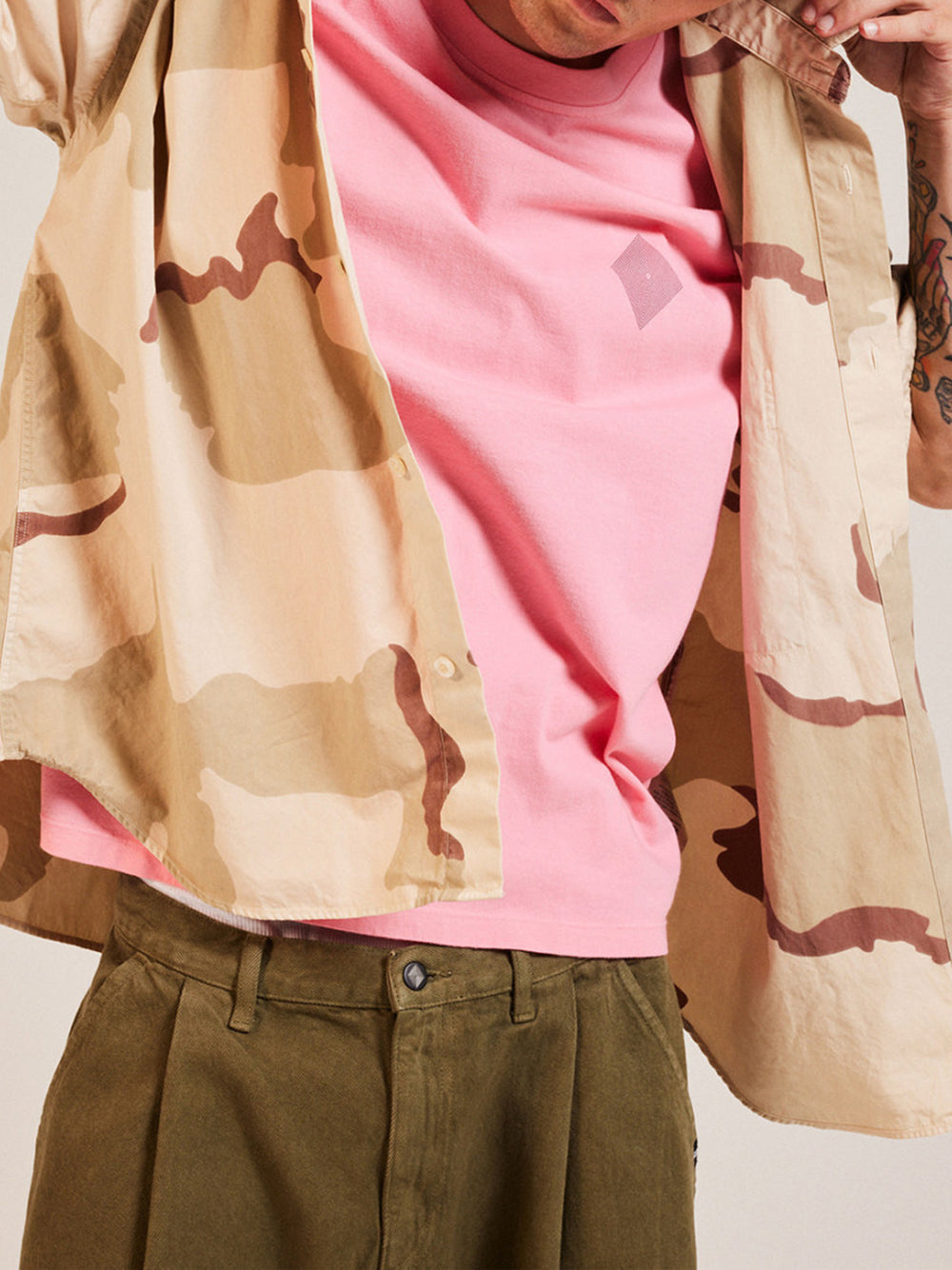 AMISH-T-Shirt Logo UNISEX AMISH Jersey Dyed-