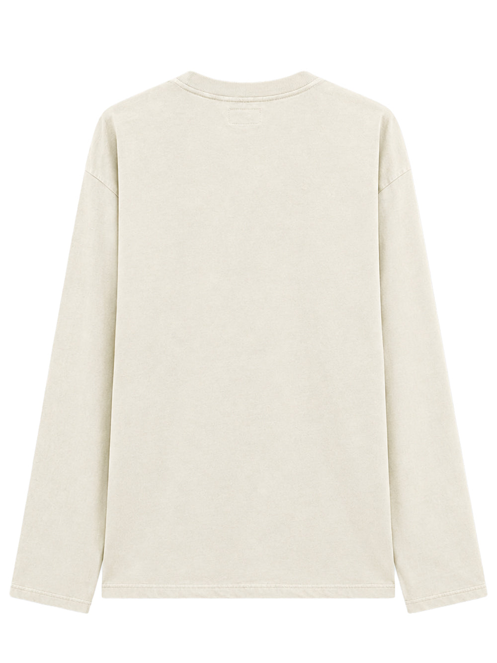 AMISH-T-shirt raw edge L/S AMISH Jersey Micro logo Dyed-