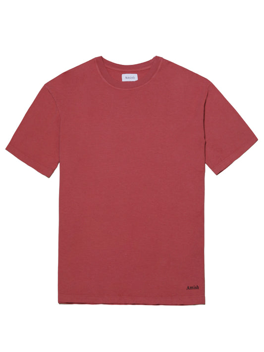 AMISH-T-Shirt Unisex Micro Logo AMISH Jersey Dyed-