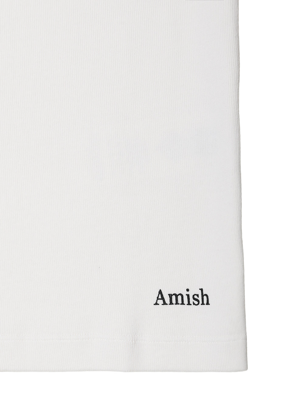 AMISH-Tank top UNISEX AMISH Rib micro logo Dyed-