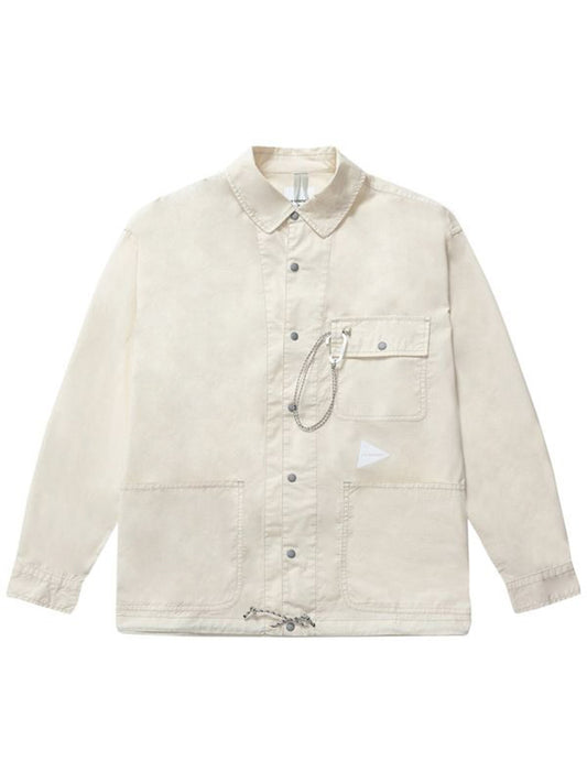 AND WANDER-dry rip shirt jacket-