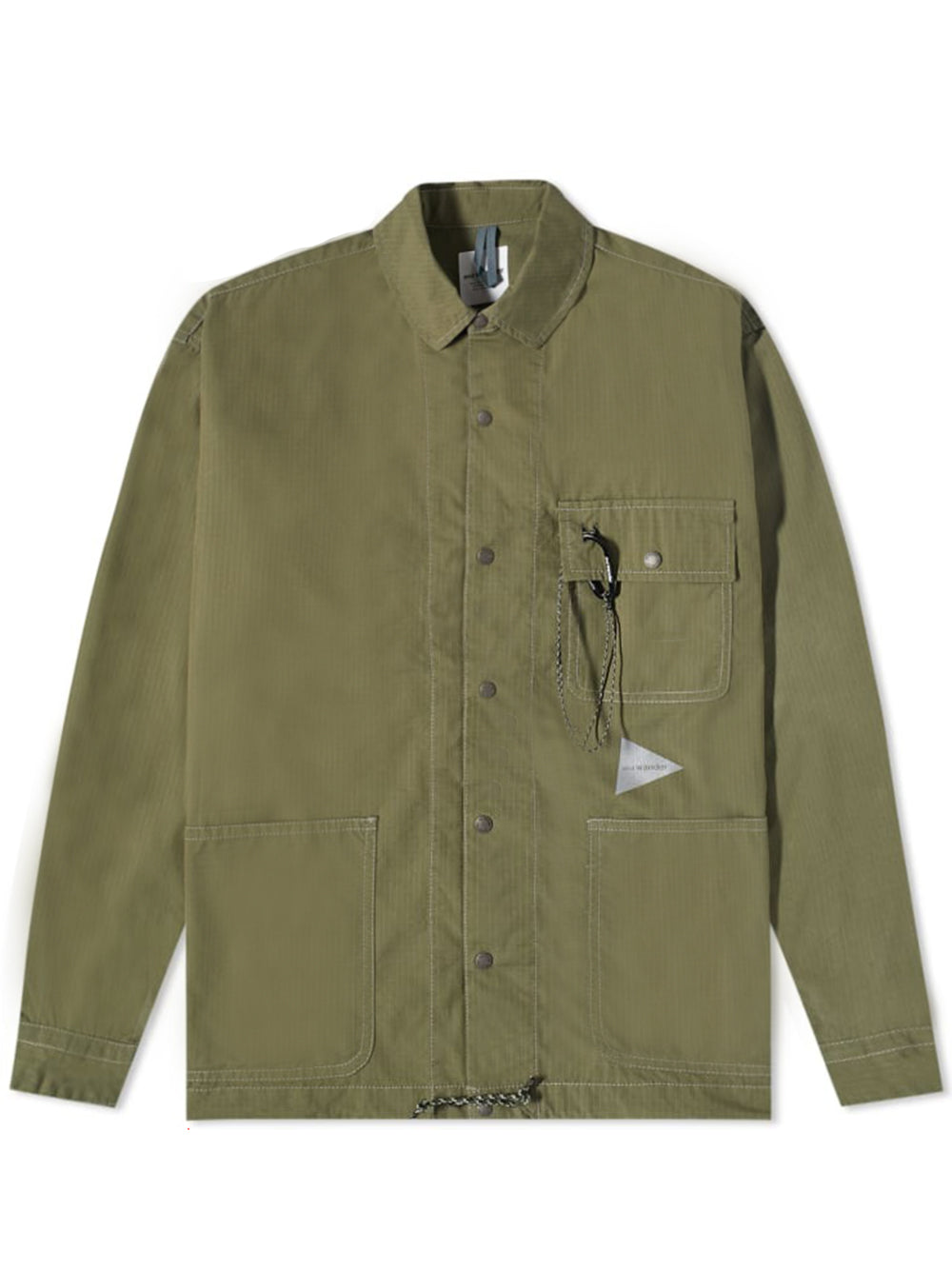 AND WANDER-dry rip shirt jacket-