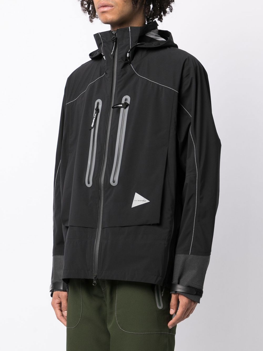 AND WANDER-PERTEX SHIELD rain jacket-5742211301 10 BLACK