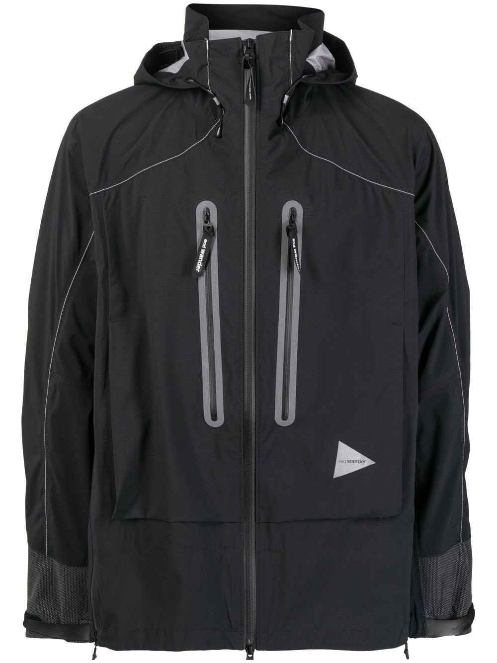 AND WANDER-PERTEX SHIELD rain jacket-5742211301 10 BLACK