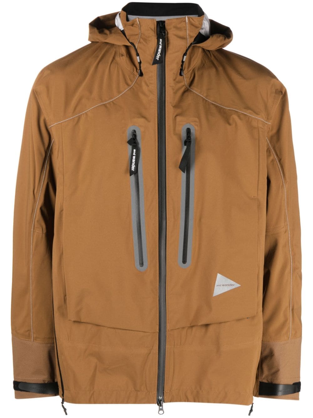 AND WANDER-PERTEX SHIELD rain jacket-5742211301 50 BROWN