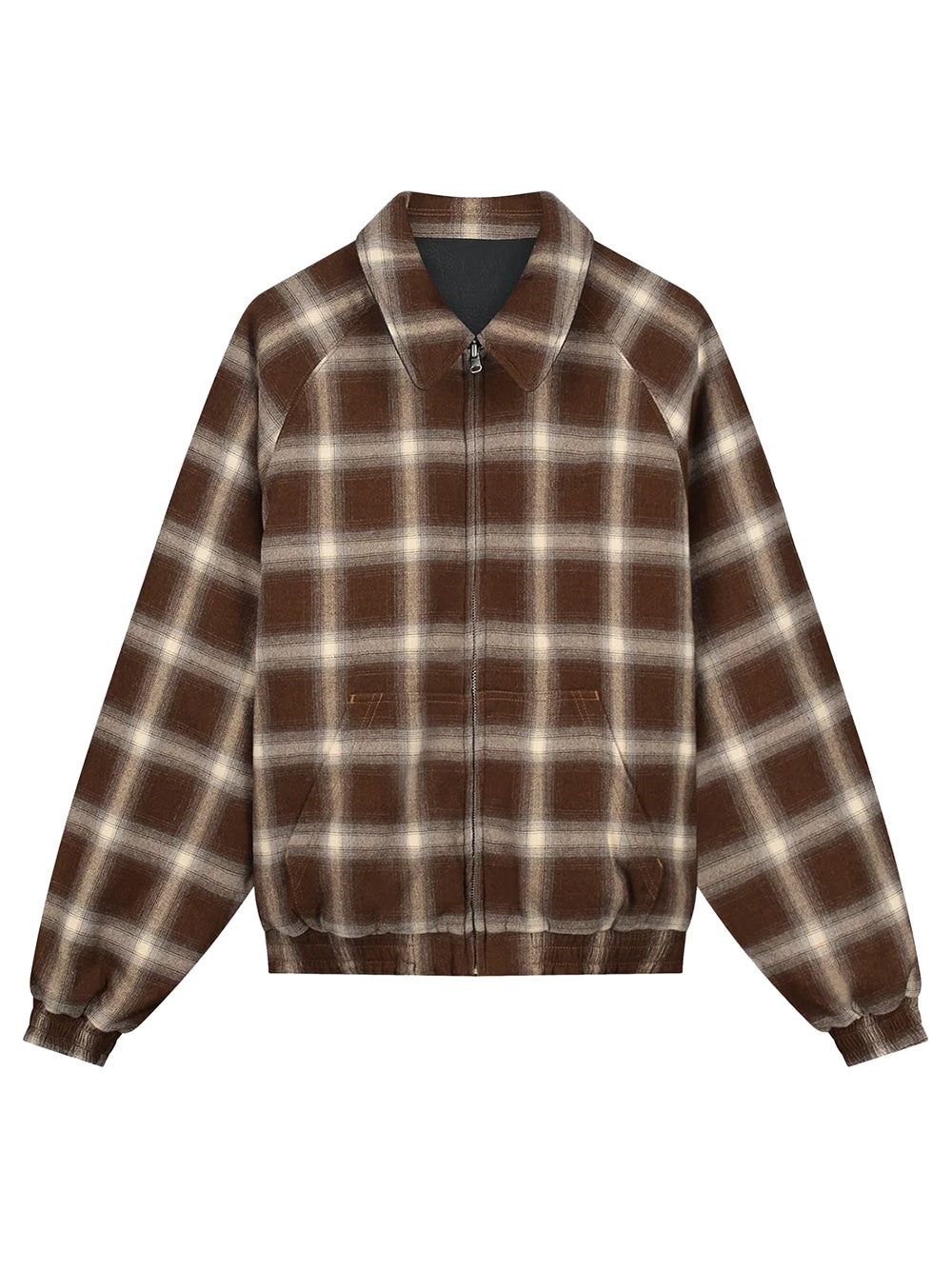 ARTE ANTWERP-Reversible Plaid Jacket-