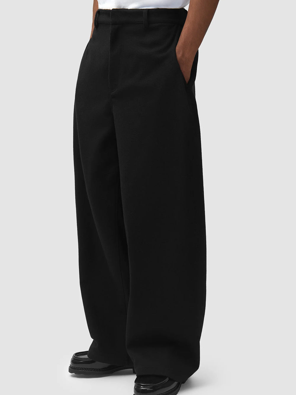 ARTE ANTWERP-Wool Plead Pants-