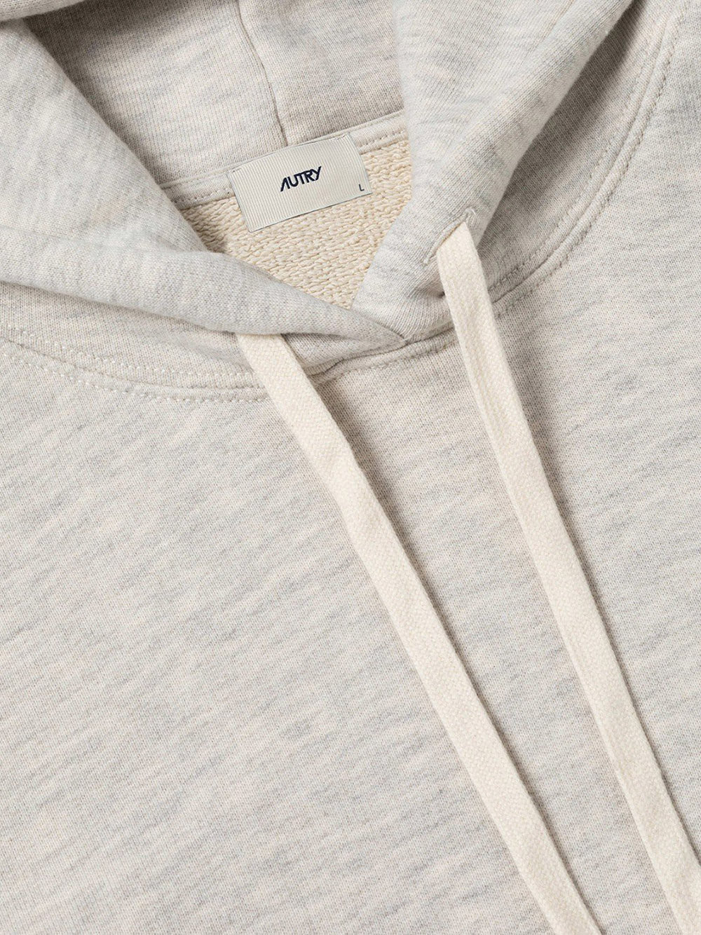AUTRY-COTTON HOODIE WITH EMBROIDERED LOGO-