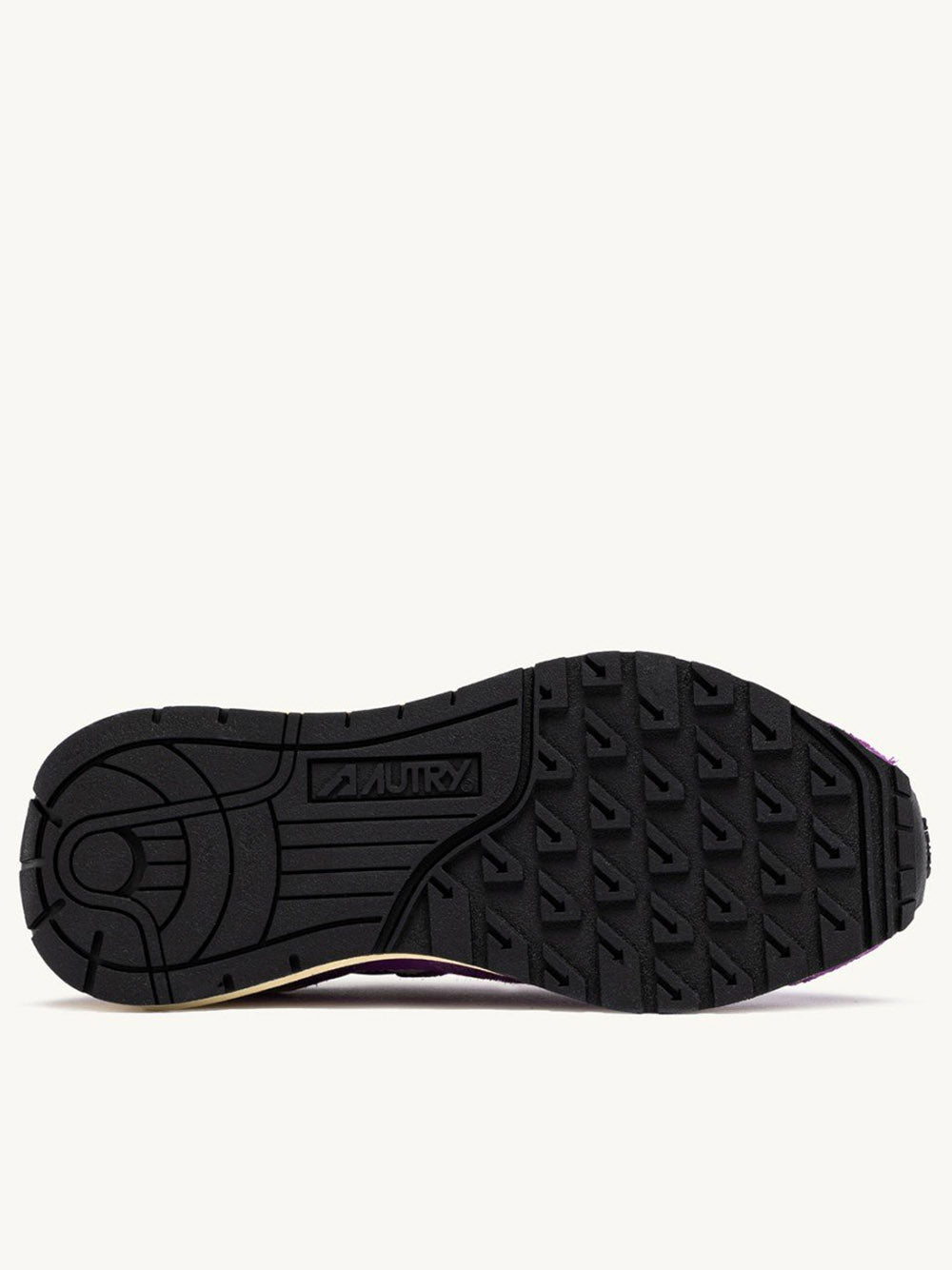 AUTRY-REELWIND LOW SNEAKERS IN WHITE AND DEWBERRY NYLON AND SUEDE-