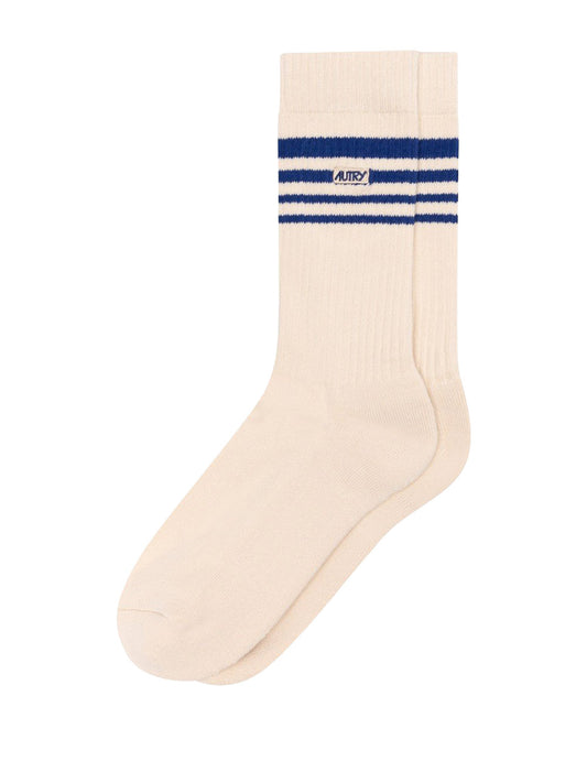 AUTRY-UNISEX STRIPED LOGO JACQUARD SOCKS-