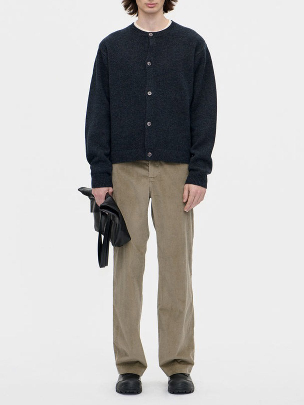 BERNER KUHL-Cardigan Boiled Wool-