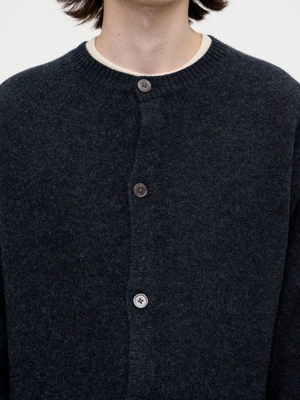 BERNER KUHL-Cardigan Boiled Wool-