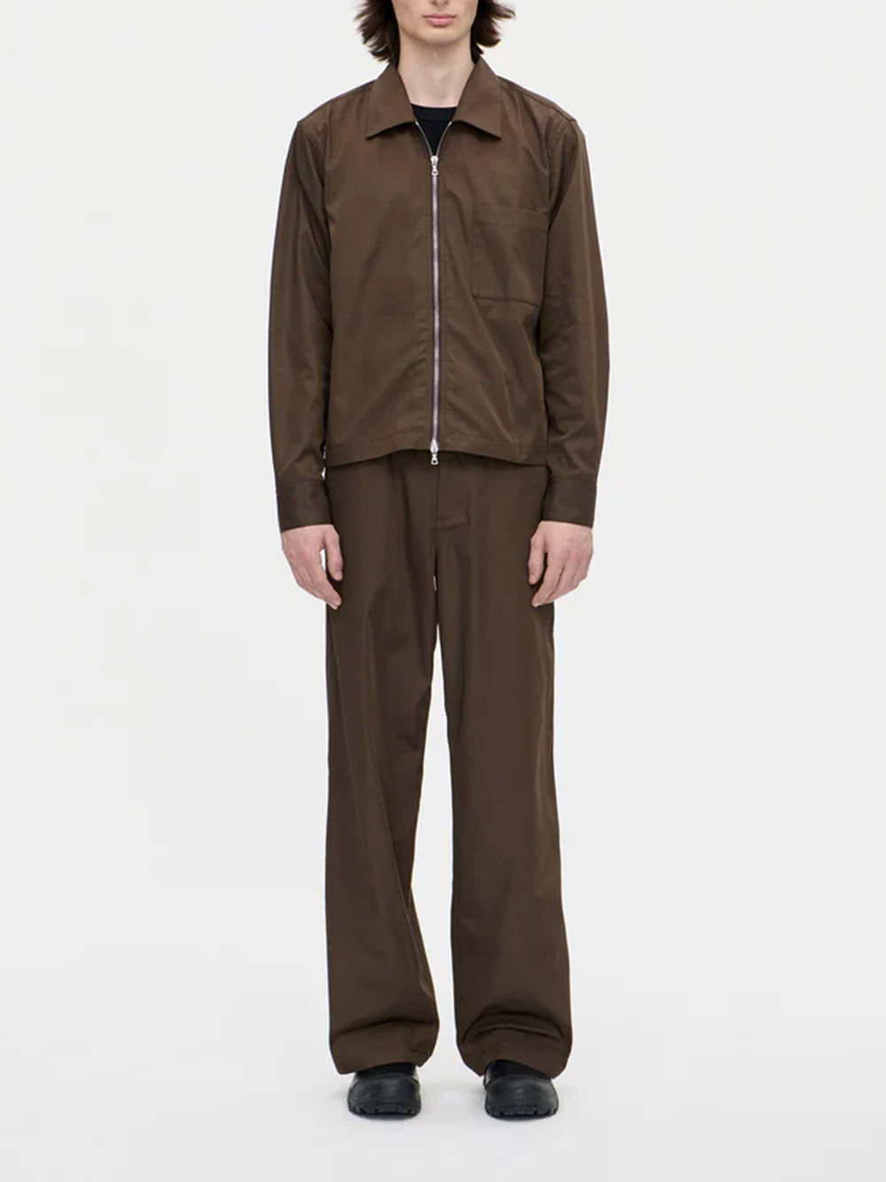 BERNER KUHL-Shrunk Zip Shirt Memory-