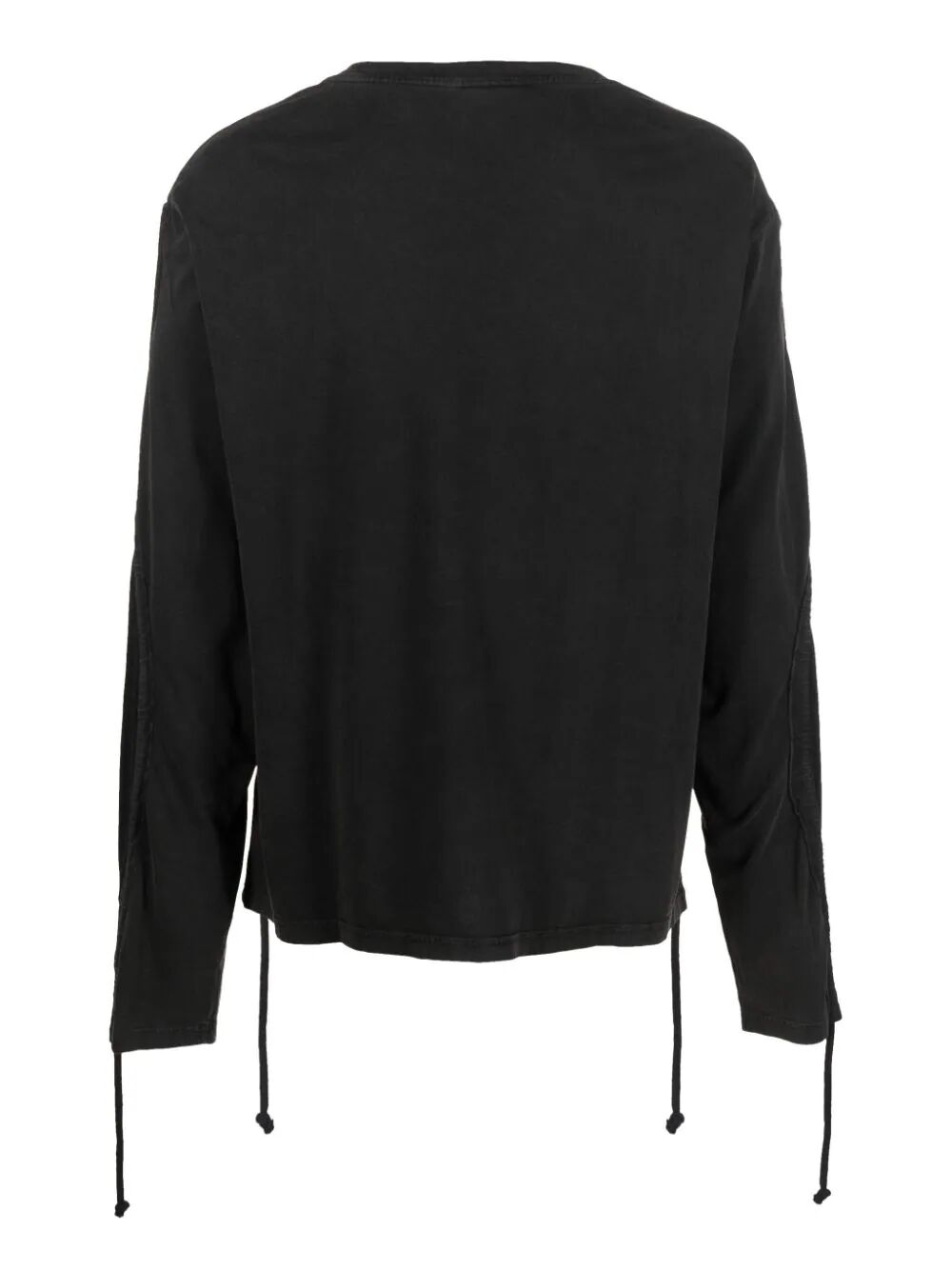 BLUEMARBLE-Drawstring longsleeve t-shirt-TS10 JE01B23 BLACK
