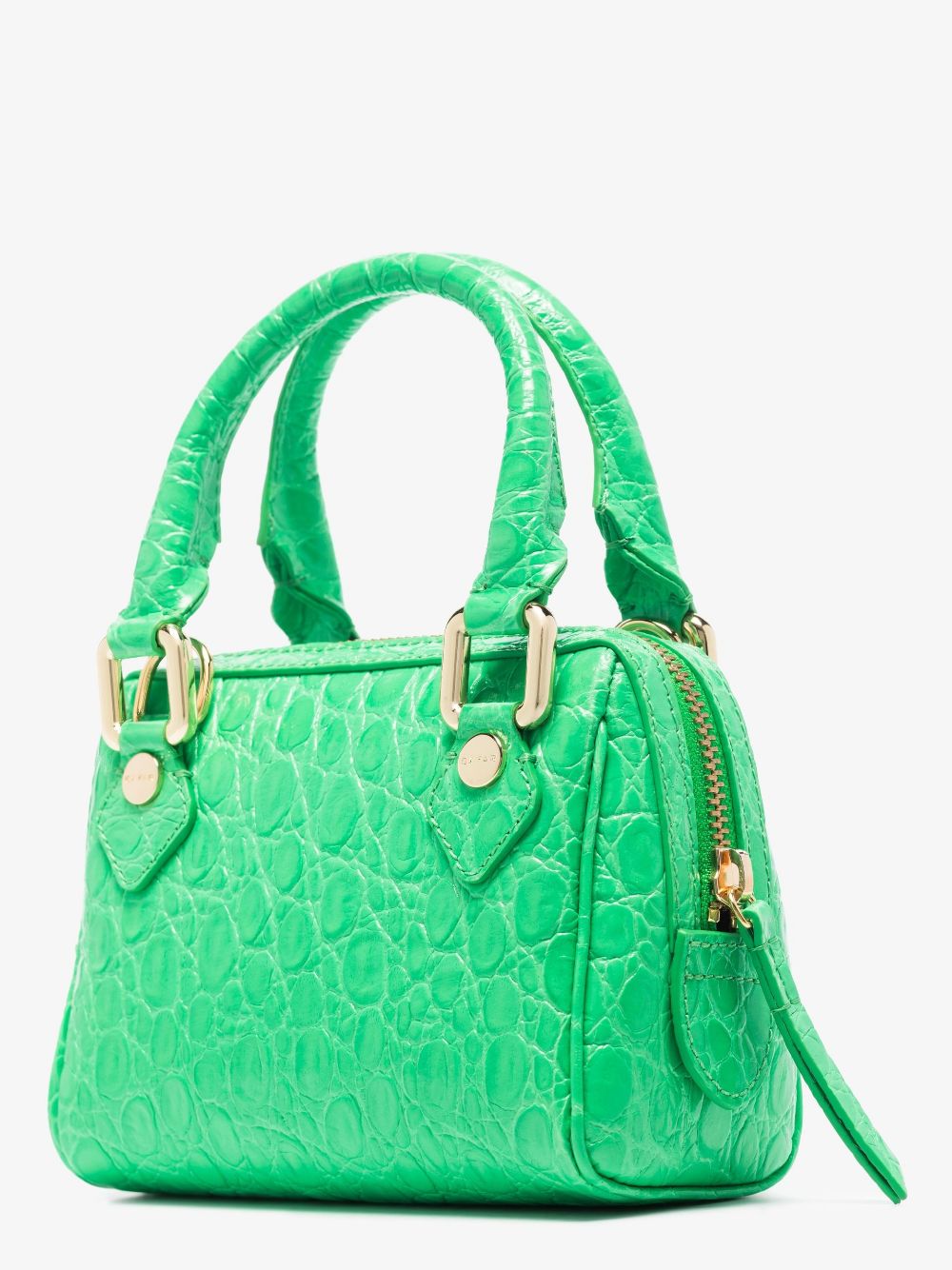 BY FAR-Dora Super Green Circular Croco Embossed Leather-22SSDORASPGCCESMA SPG