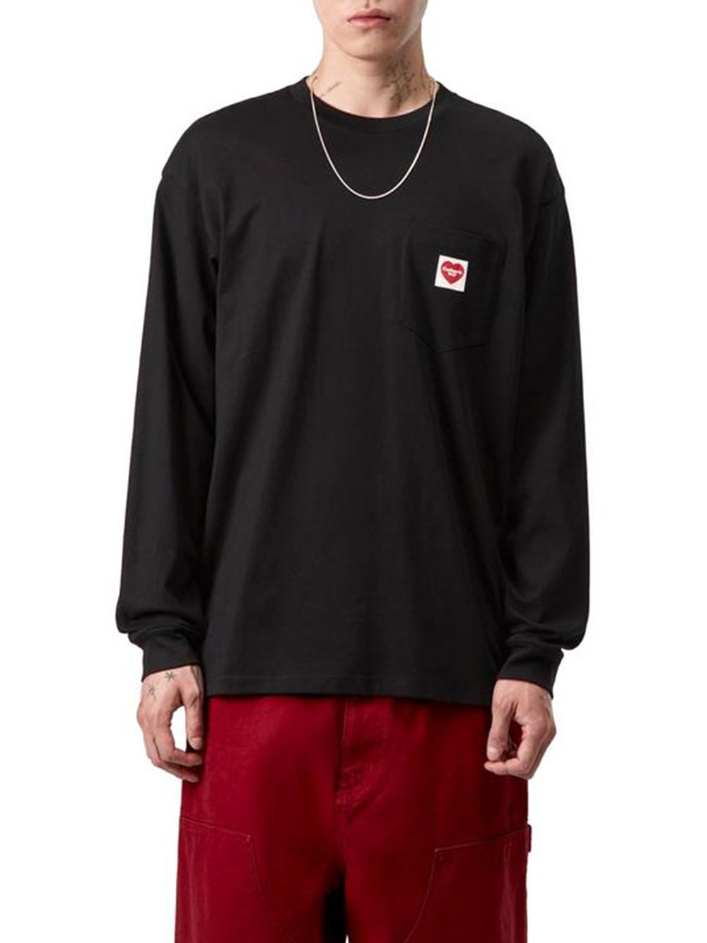 CARHARTT WIP-L/S Pocket Heart T-Shirt-