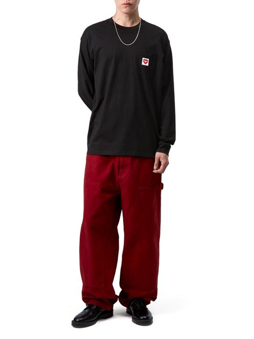 CARHARTT WIP-L/S Pocket Heart T-Shirt-