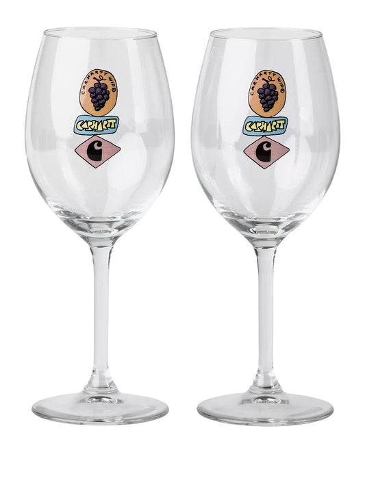 CARHARTT WIP-Stacked Grapes Wine Glass Set-