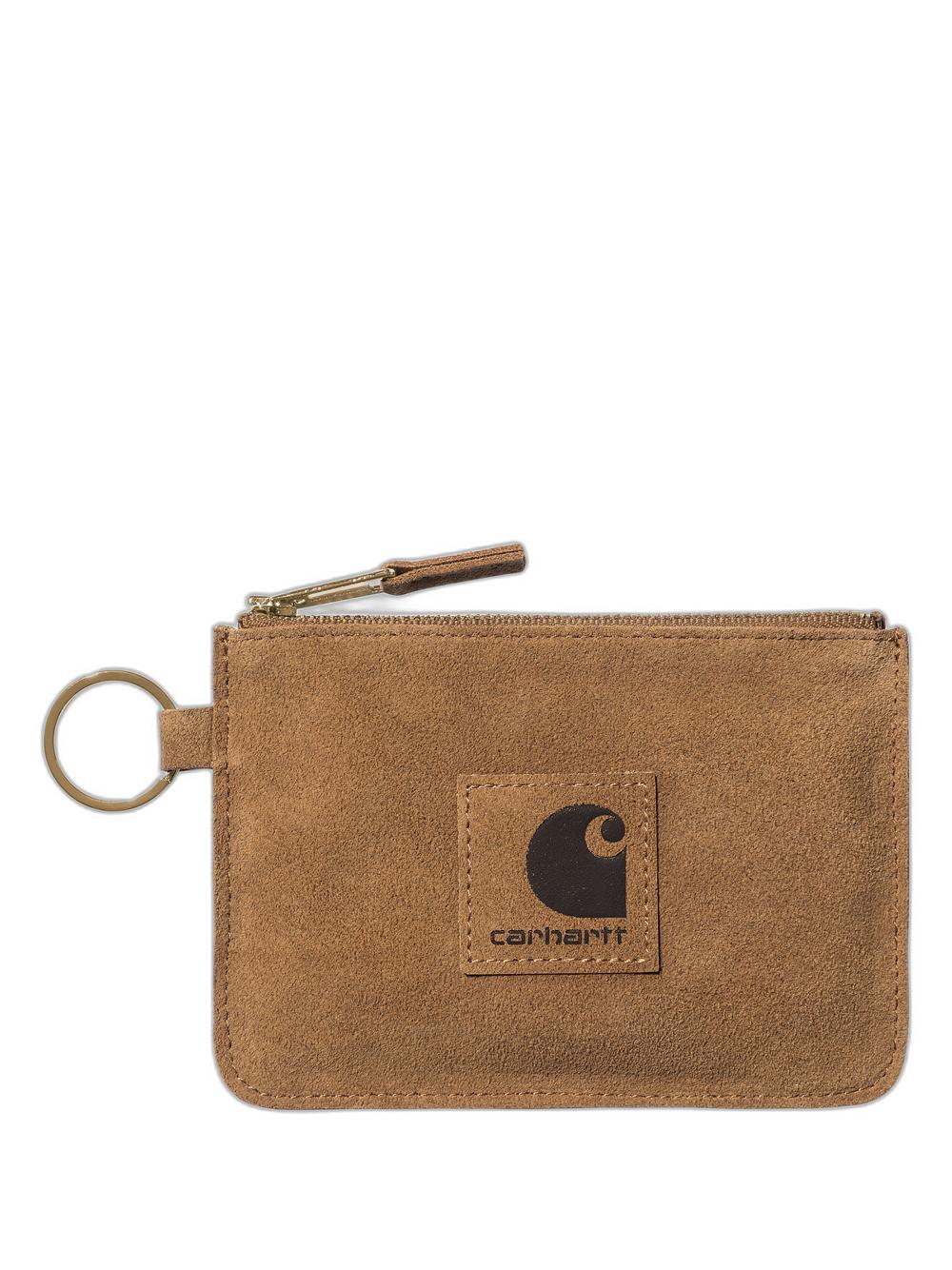 CARHARTT WIP-Suede Zip Wallet-I033644 HZXX