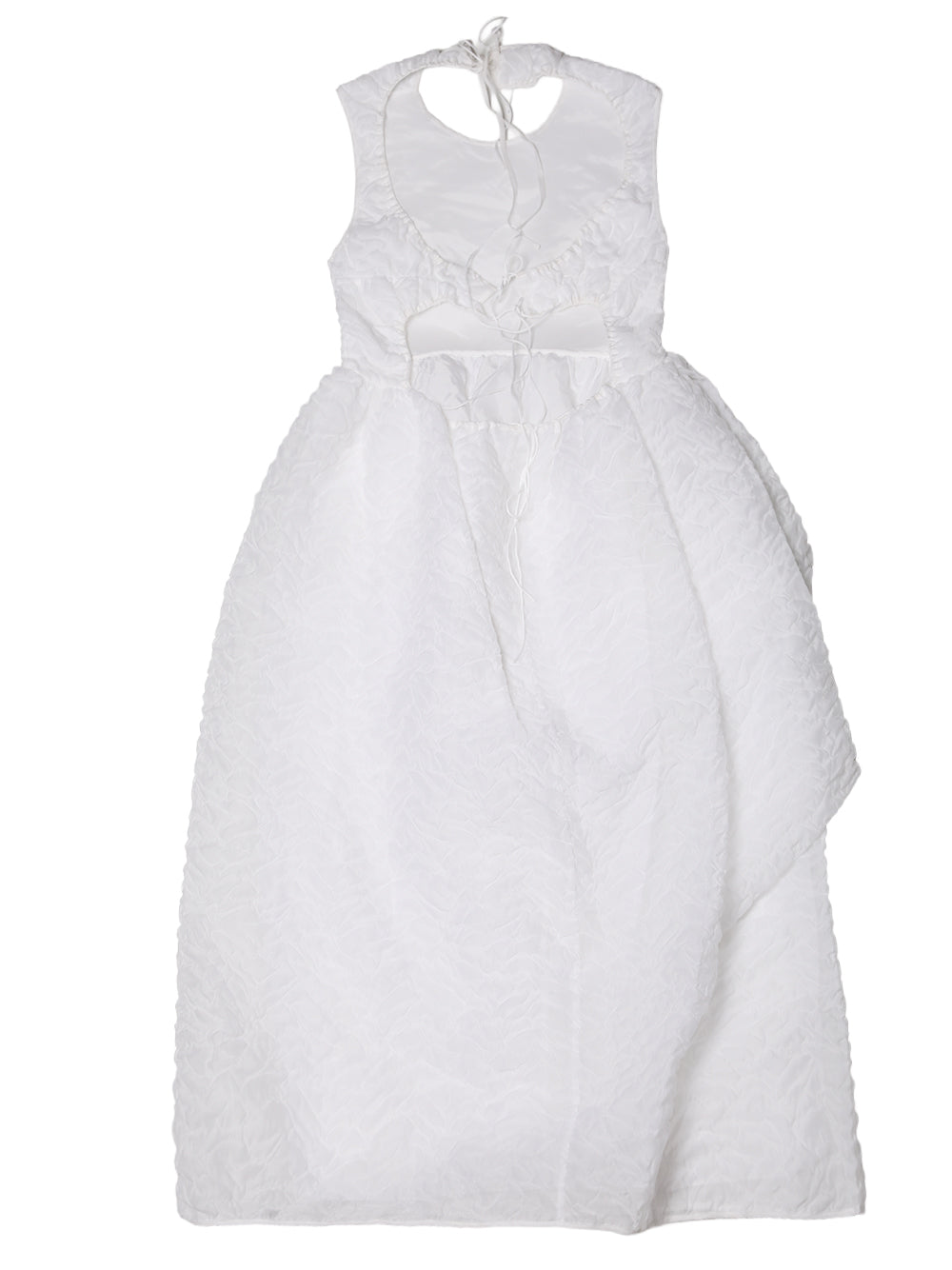 CECILIE BAHNSEN-DRESS WITH OPEN BACK AND ASYMMETRICAL SKIRT-