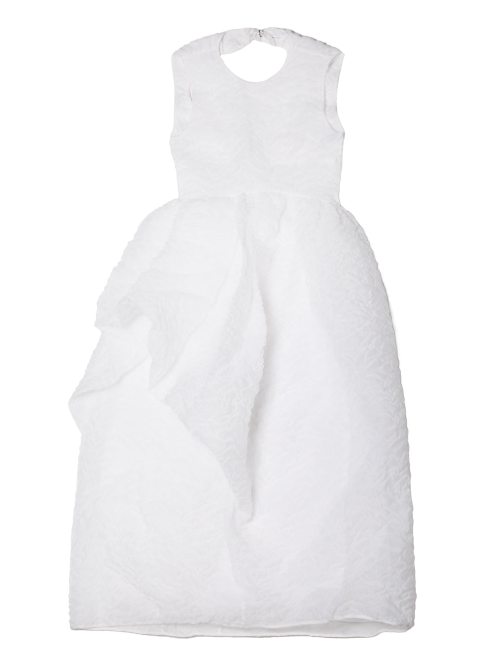 CECILIE BAHNSEN-DRESS WITH OPEN BACK AND ASYMMETRICAL SKIRT-