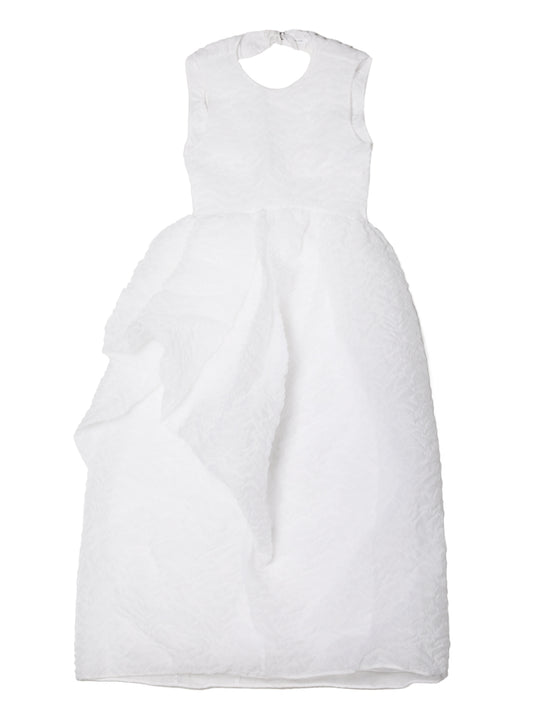 CECILIE BAHNSEN-DRESS WITH OPEN BACK AND ASYMMETRICAL SKIRT-