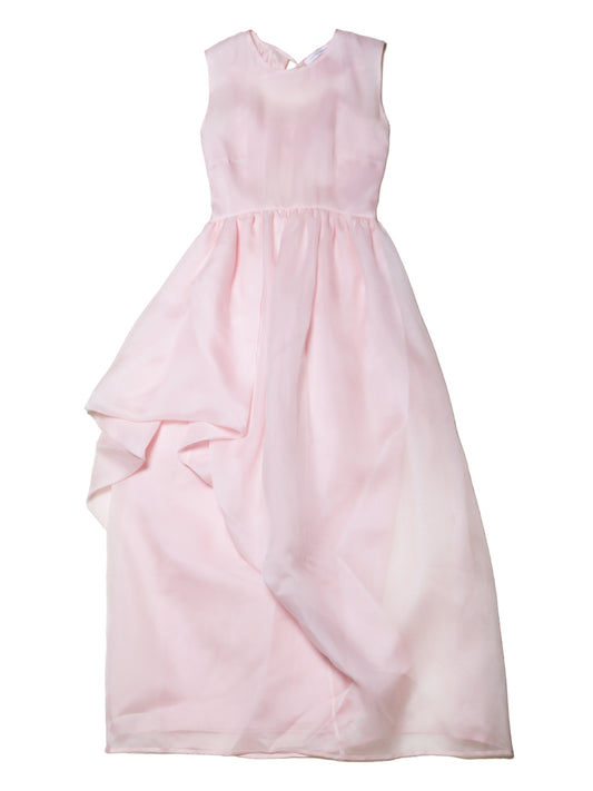 CECILIE BAHNSEN-DRESS WITH OPEN BACK AND ASYMMETRICAL SKIRT-