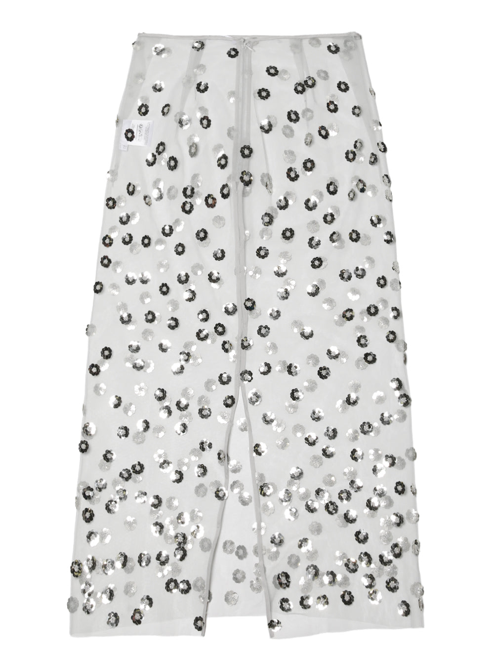 CECILIE BAHNSEN-GUS SKIRT SEQUIN BLOSSOM TULLE CLEAR-