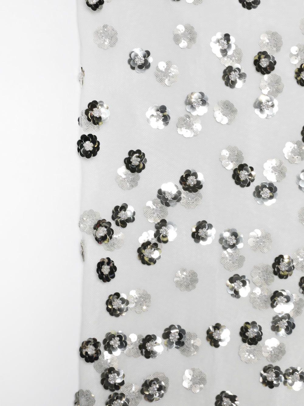 CECILIE BAHNSEN-GUS SKIRT SEQUIN BLOSSOM TULLE CLEAR-