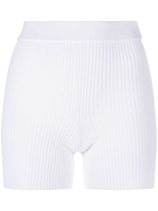 CECILIE BAHNSEN-IMONA SHORTS COTTON BLEND WHITE-0123KNI54005 WHITE