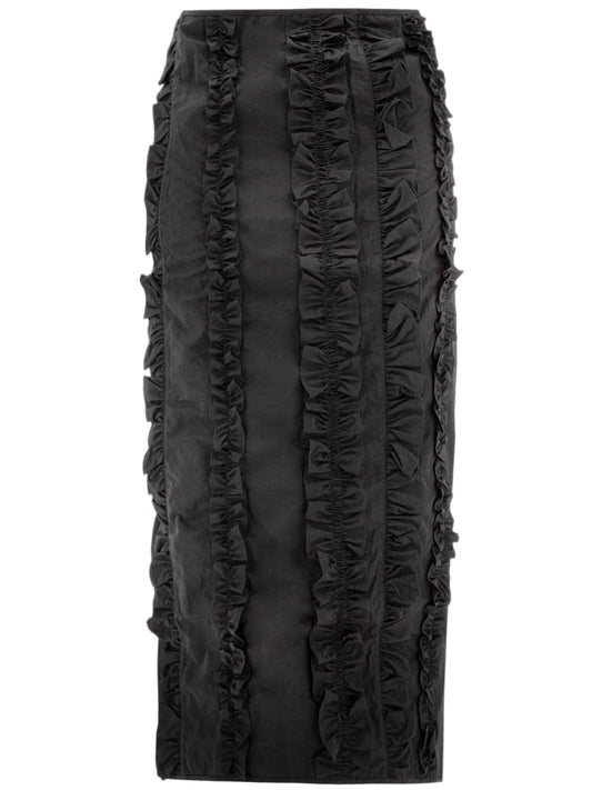 CECILIE BAHNSEN-OCEAN RECYCLED TAFFETA SKIRT-