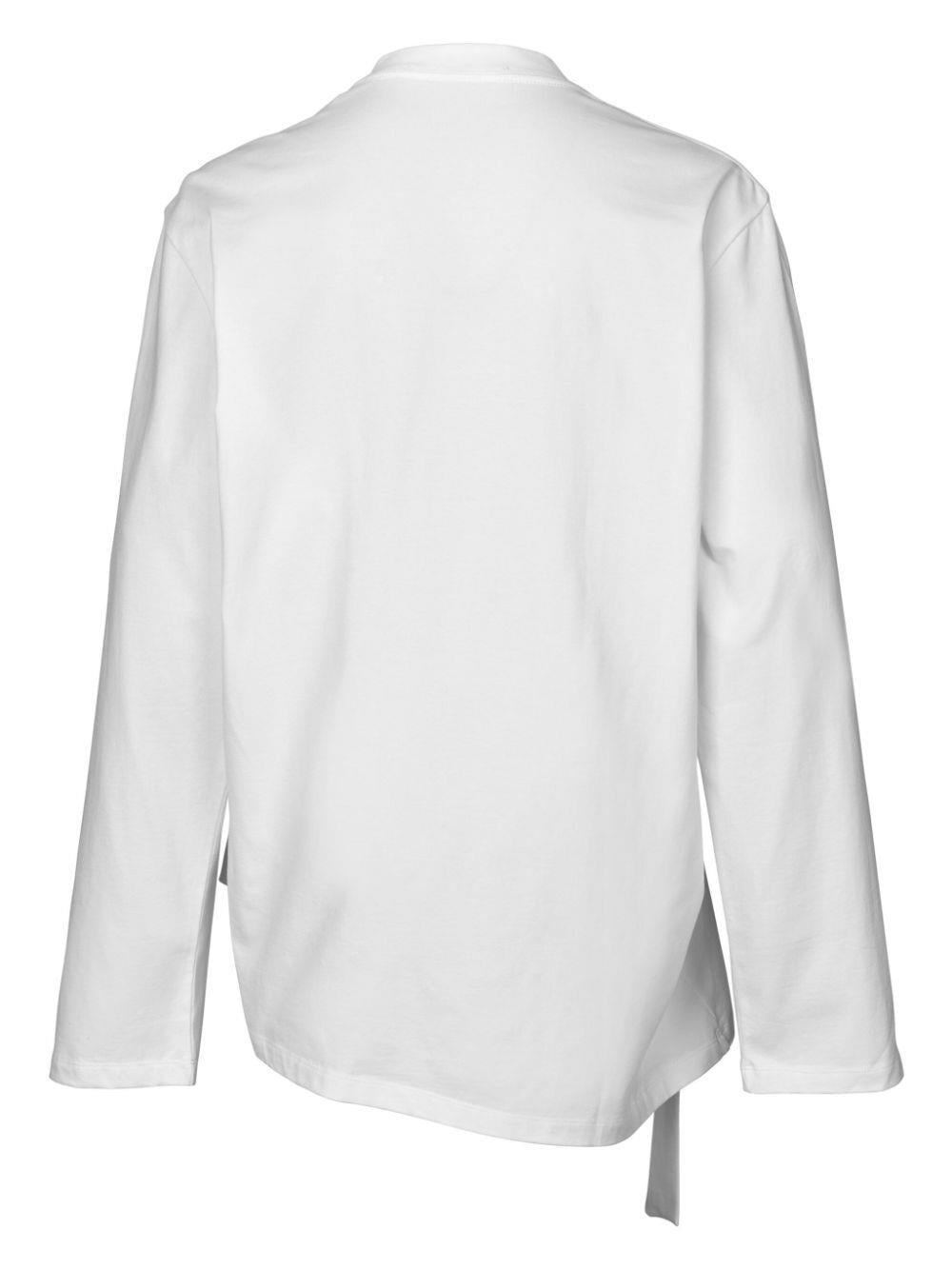 CECILIE BAHNSEN-OCTOBER TOP JERSEY WHITE-