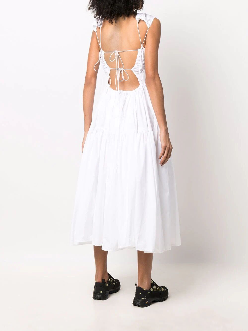 CECILIE BAHNSEN-RUTH GOWN COTTON WHITE-EDI0003 WHITE