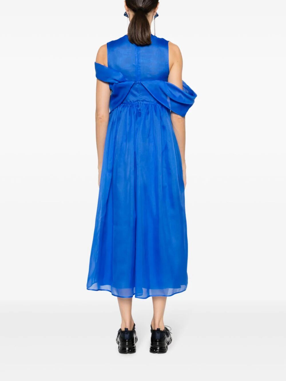 CECILIE BAHNSEN-SIDNEY DRESS TUNDRA ORGANZA AZURE-0123RTW10069 AZURE