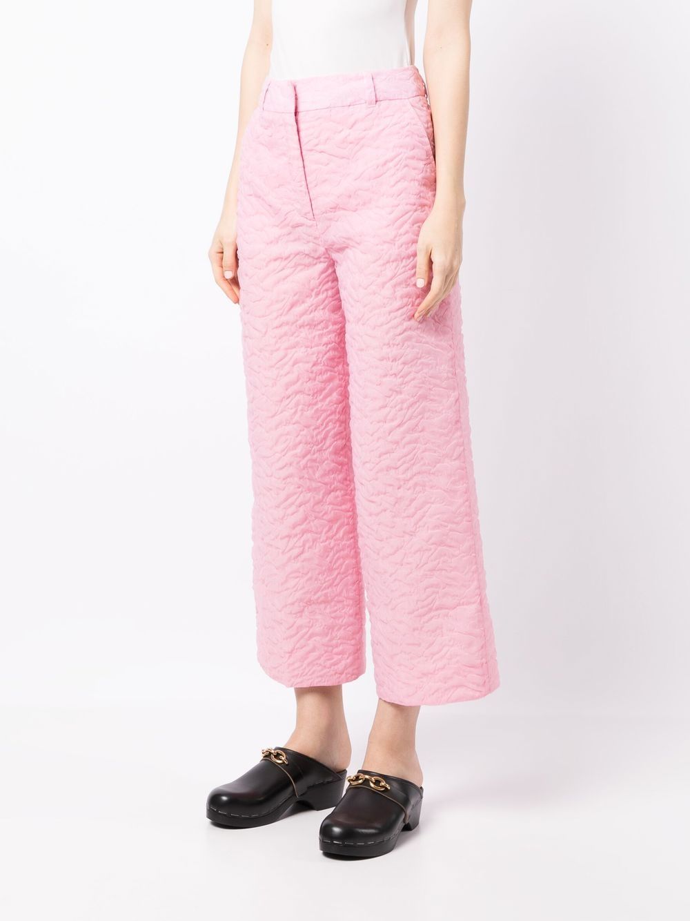 CECILIE BAHNSEN-STRAIGHT LEG TROUSERS-222RTW18001 JAYLEE TROUSERS SORBET PINK