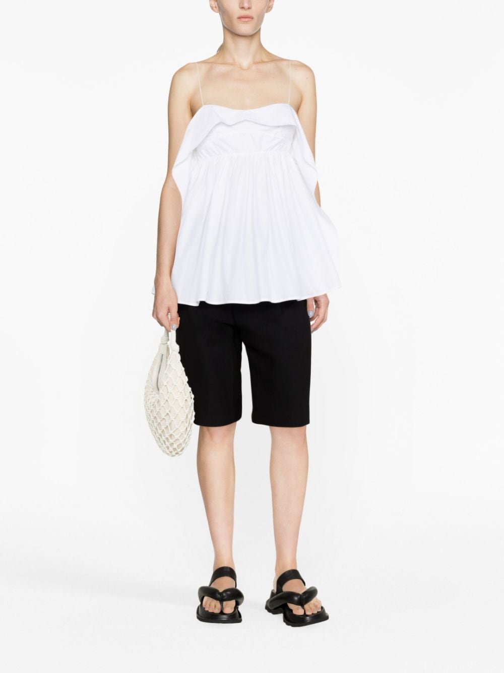 CECILIE BAHNSEN-SUNDAY TOP COTTON WHITE-0123RTW11011 WHITE