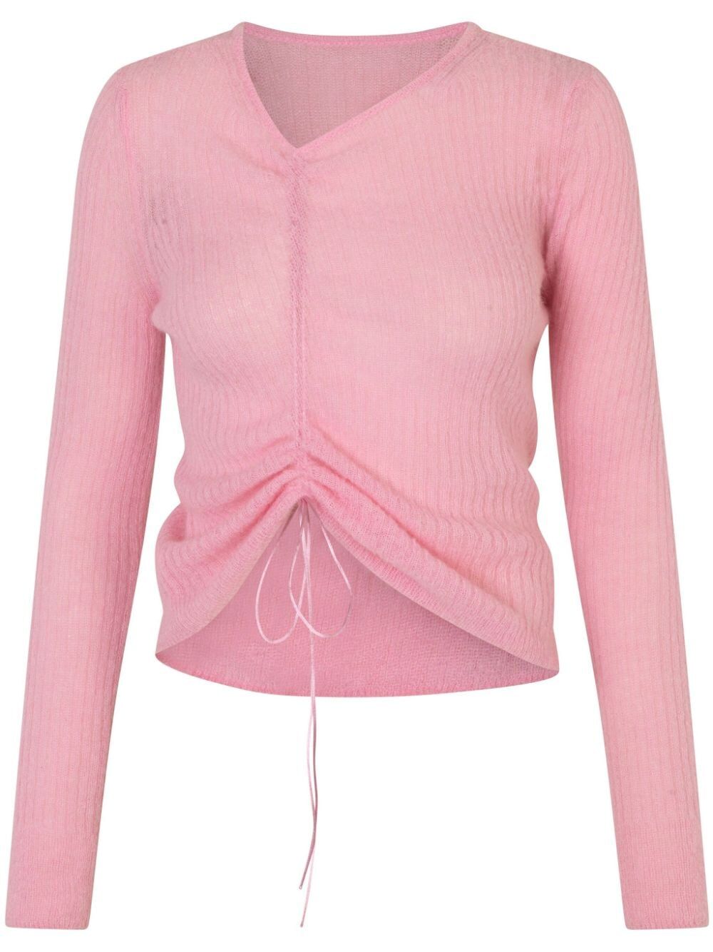 CECILIE BAHNSEN-USSI PULLOVER VENUS SOFT KNIT SOFT PINK-24KNI51002 PINK & PURPLE