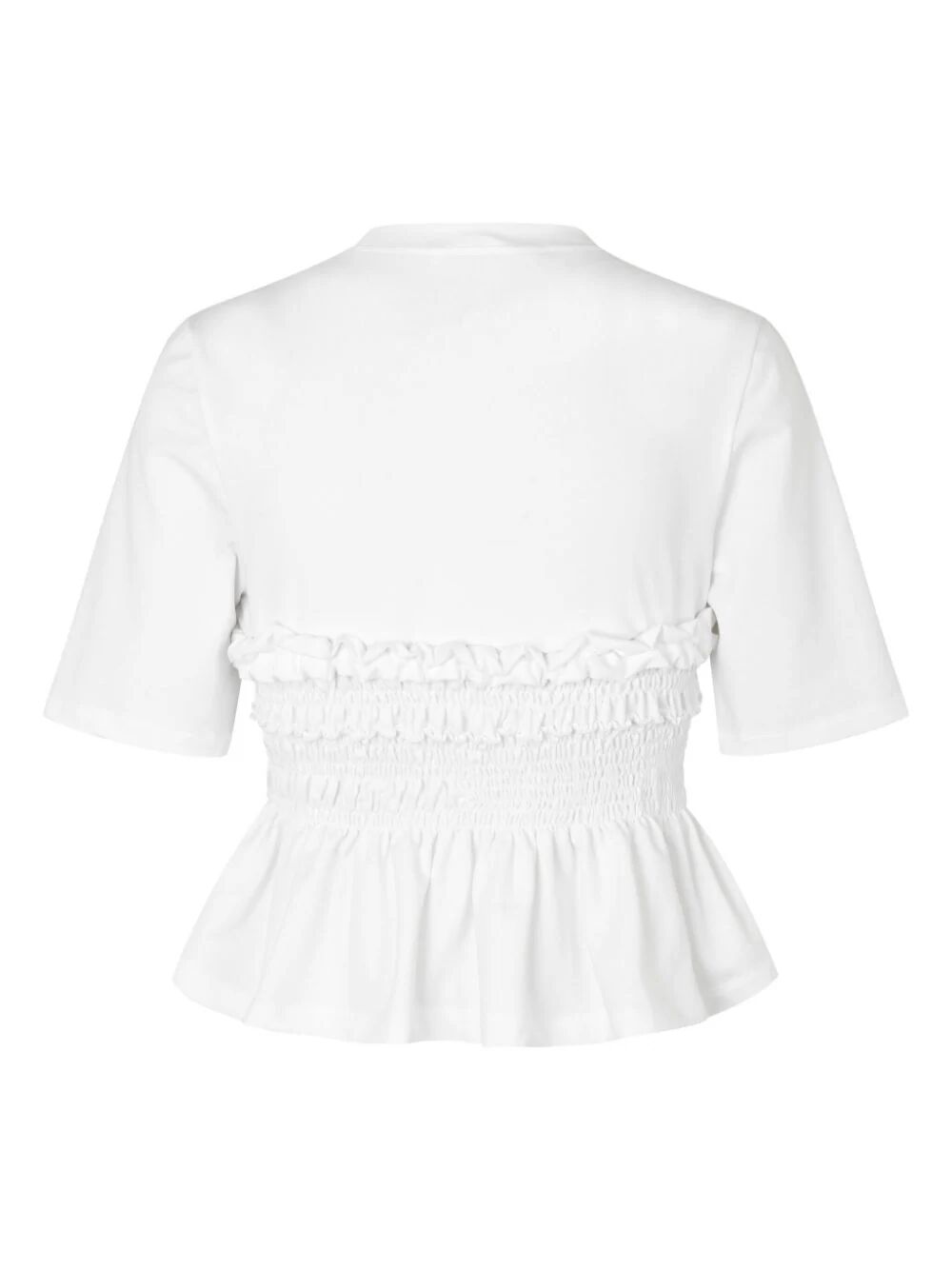 CECILIE BAHNSEN-VILDE T-SHIRT JERSEY WHITE-24RTW11014 WHITE