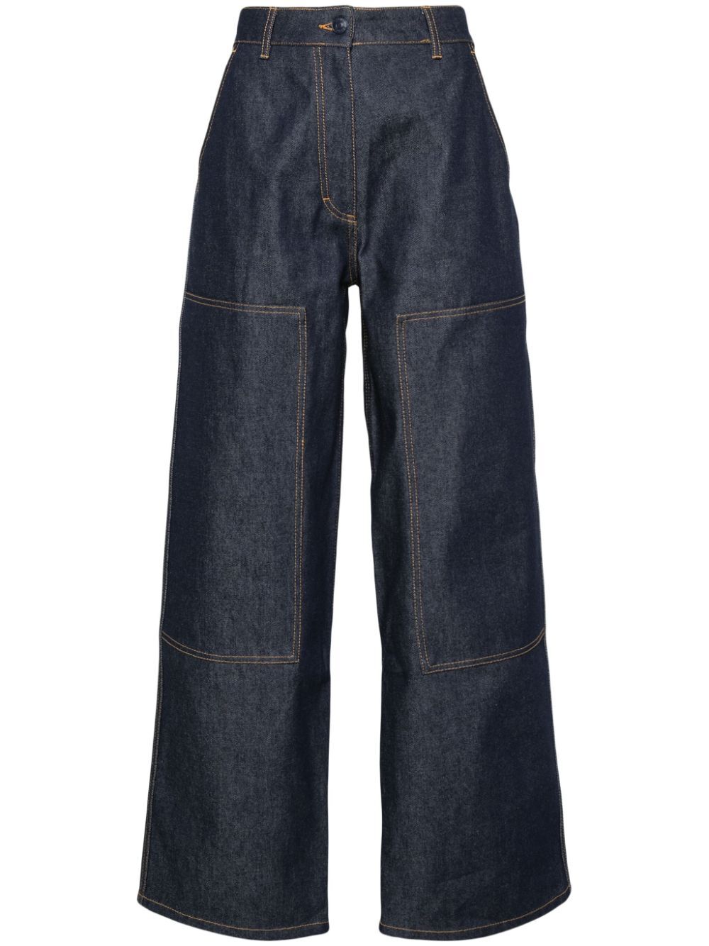 CECILIE BAHNSEN-VIRGINIA TROUSERS BOWNESS DENIM BLUE GRAPHITE-24RTWEX0002 INDIGO