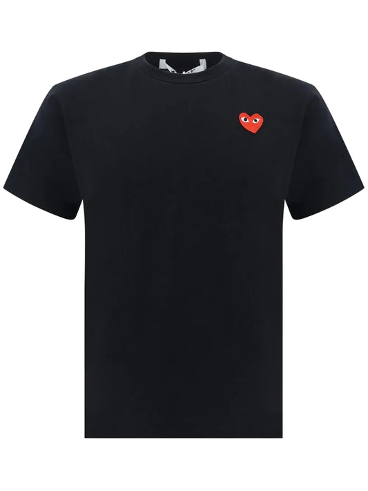COMME DES GARÇONS PLAY-T-shirt with application-