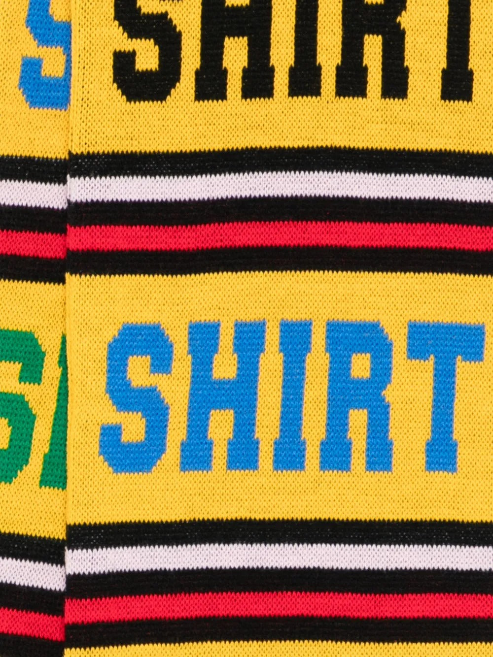 COMME DES GARÇONS SHIRT-shirt-striped scarf-FP K403 W25 YELLOW