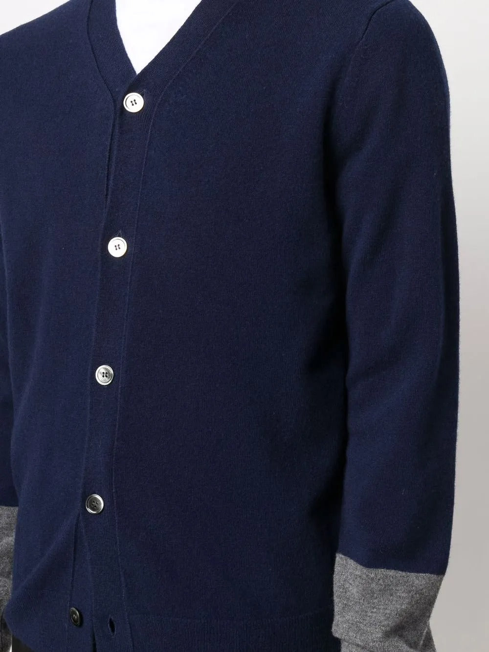 COMME DES GARÇONS SHIRT-V-neck wool cardigan-