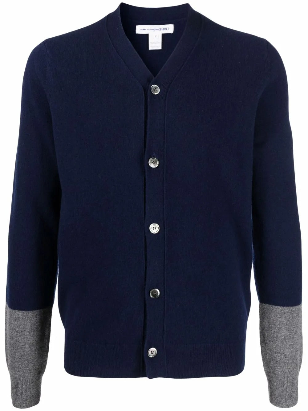 COMME DES GARÇONS SHIRT-V-neck wool cardigan-