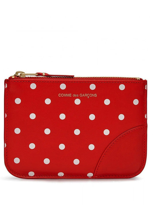 COMME DES GARÇONS WALLET-DOTS PRINTED LEATHER LINE-