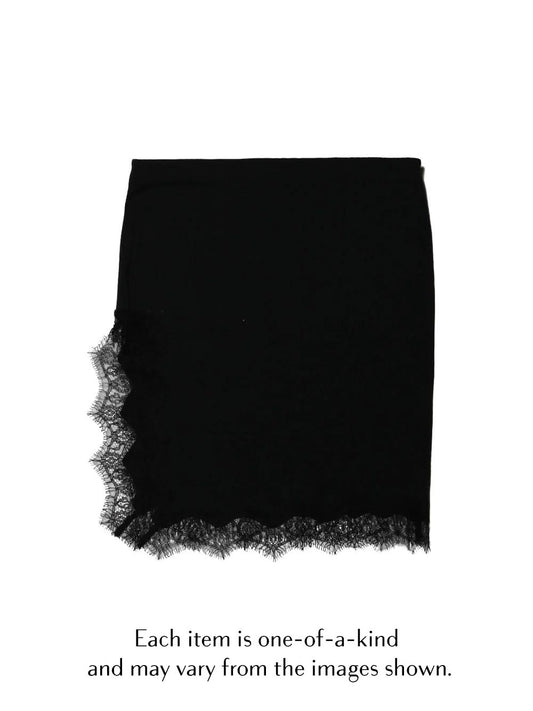 JERSEY LACE PENCIL SKIRT