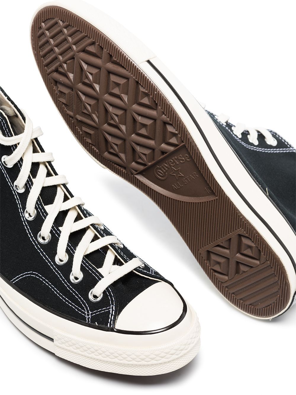 CONVERSE-CHUCK 70 CANVAS - BLACK/BLACK/EGRET-162050C 001